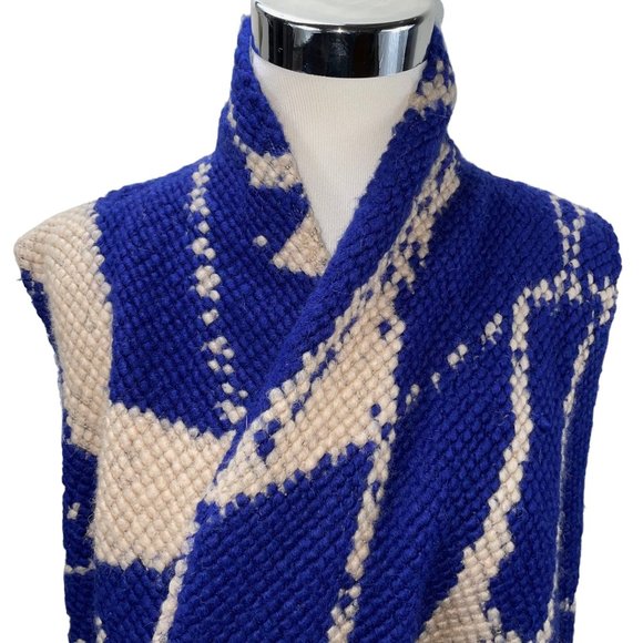 Anthropologie Tabitha Purple Abstract Long Sleeveless Cardigan Cardi Coat Vest - Picture 7 of 12